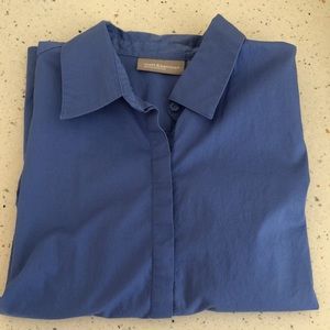 Croft & Barrow Petite Stretch Petite Medium Mid Sleeve Button Down Shirt